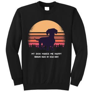 Dachshund Wiener Doxen Dog Retro Sweatshirt