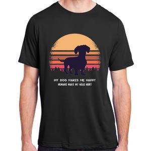 Dachshund Wiener Doxen Dog Retro Adult ChromaSoft Performance T-Shirt