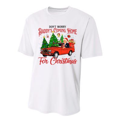 Dont Worry Daddys Coming Home For Christmas Trump 2024 Performance Sprint T-Shirt