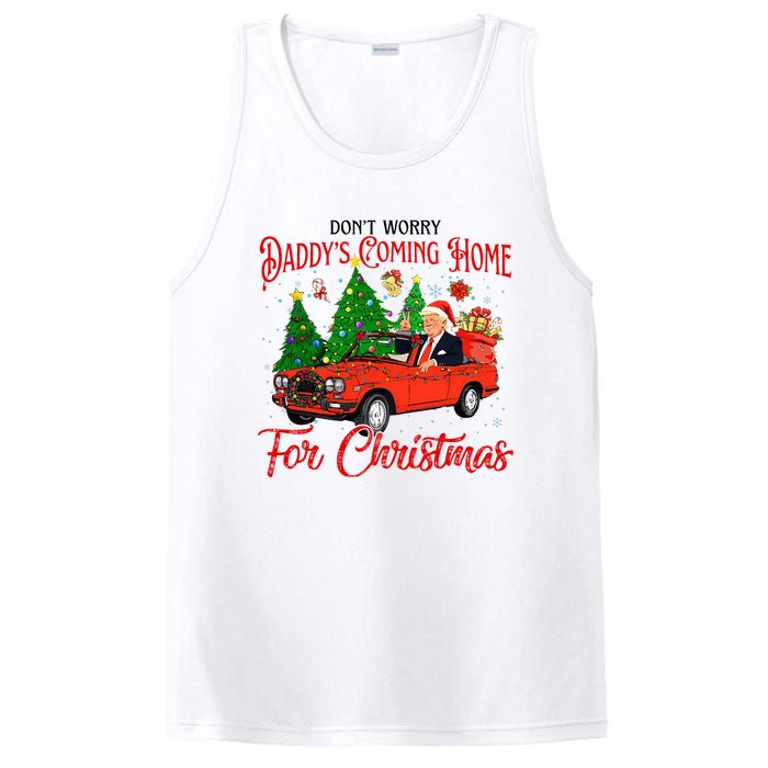 Dont Worry Daddys Coming Home For Christmas Trump 2024 PosiCharge Competitor Tank