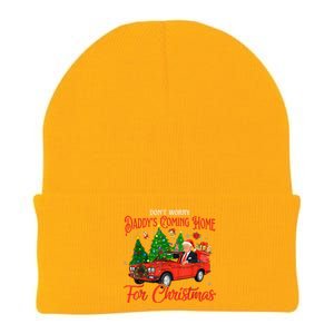 DonT Worry DaddyS Coming Home For Christmas Trump 2024 Knit Cap Winter Beanie