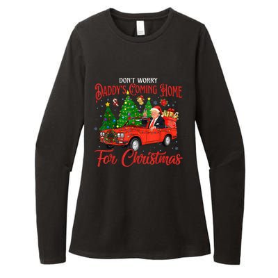 DonT Worry DaddyS Coming Home For Christmas Trump 2024 Womens CVC Long Sleeve Shirt