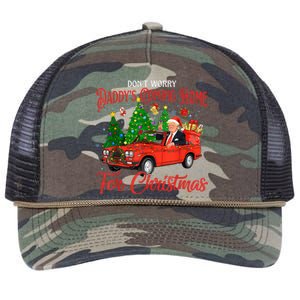 DonT Worry DaddyS Coming Home For Christmas Trump 2024 Retro Rope Trucker Hat Cap