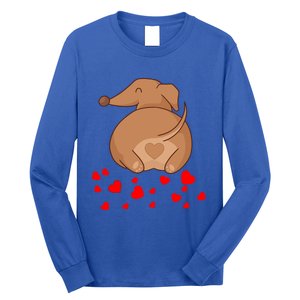 Dachshund Weenie Dog Lover Valentines Day Gift Cool Gift Long Sleeve Shirt