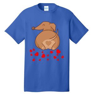 Dachshund Weenie Dog Lover Valentines Day Gift Cool Gift Tall T-Shirt