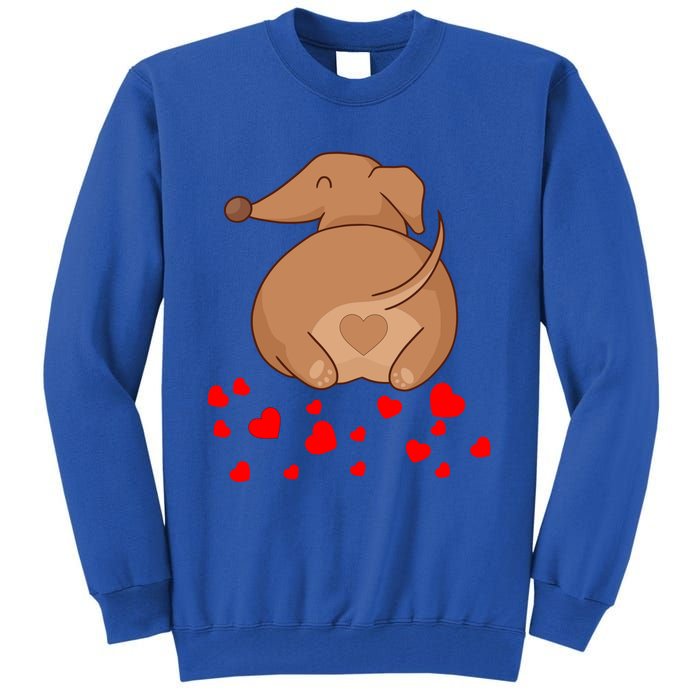 Dachshund Weenie Dog Lover Valentines Day Gift Cool Gift Tall Sweatshirt