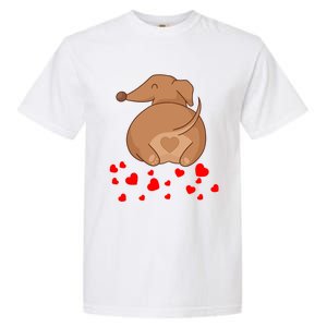 Dachshund Weenie Dog Lover Valentines Day Gift Cool Gift Garment-Dyed Heavyweight T-Shirt