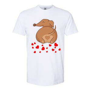 Dachshund Weenie Dog Lover Valentines Day Gift Cool Gift Softstyle CVC T-Shirt