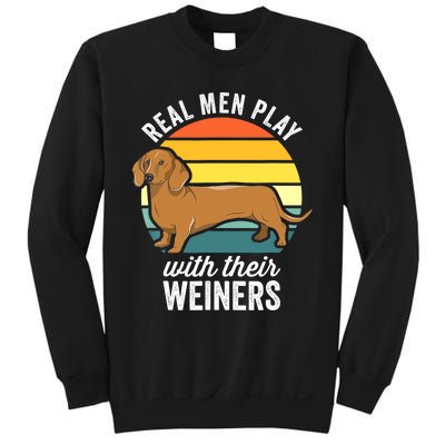 Dachshund Weiner Dog Real Play With Their Weiners Sweatshirt