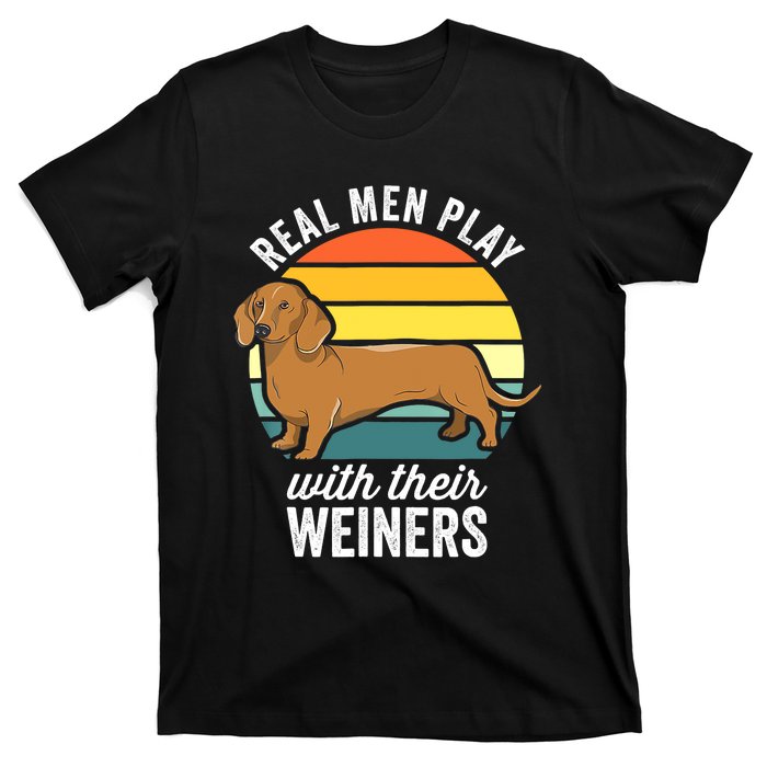 Dachshund Weiner Dog Real Play With Their Weiners T-Shirt