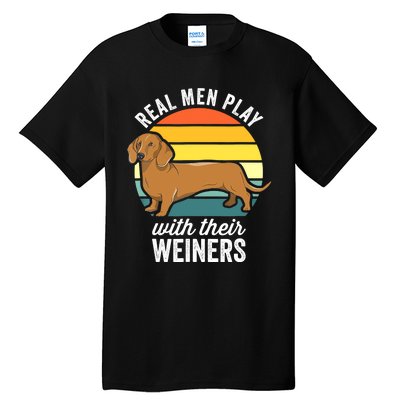 Dachshund Weiner Dog Real Play With Their Weiners Tall T-Shirt