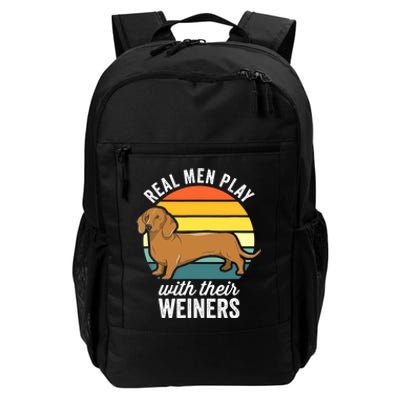 Dachshund Weiner Dog Real Play With Their Weiners Daily Commute Backpack