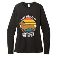 Dachshund Weiner Dog Real Play With Their Weiners Womens CVC Long Sleeve Shirt