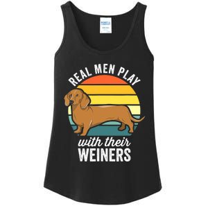 Dachshund Weiner Dog Real Play With Their Weiners Ladies Essential Tank