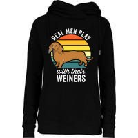 Dachshund Weiner Dog Real Play With Their Weiners Womens Funnel Neck Pullover Hood