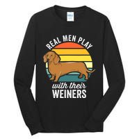 Dachshund Weiner Dog Real Play With Their Weiners Tall Long Sleeve T-Shirt