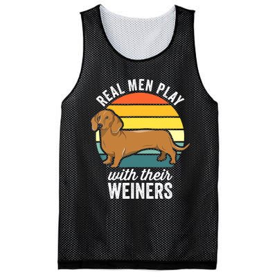 Dachshund Weiner Dog Real Play With Their Weiners Mesh Reversible Basketball Jersey Tank