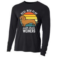 Dachshund Weiner Dog Real Play With Their Weiners Cooling Performance Long Sleeve Crew