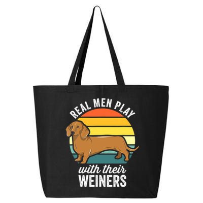 Dachshund Weiner Dog Real Play With Their Weiners 25L Jumbo Tote