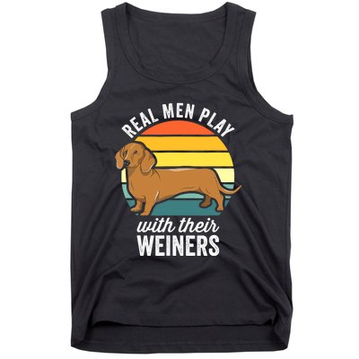 Dachshund Weiner Dog Real Play With Their Weiners Tank Top