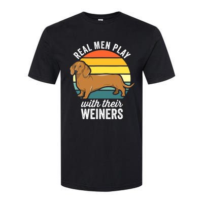 Dachshund Weiner Dog Real Play With Their Weiners Softstyle CVC T-Shirt