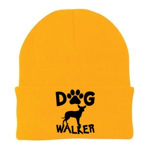 Dog Walker Dog And Paw Print Cute Gift Knit Cap Winter Beanie