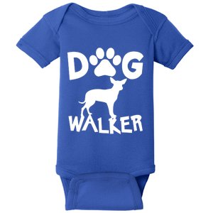 Dog Walker Dog And Paw Print Cute Gift Baby Bodysuit