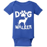 Dog Walker Dog And Paw Print Cute Gift Baby Bodysuit