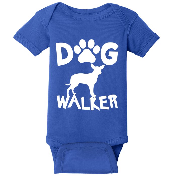 Dog Walker Dog And Paw Print Cute Gift Baby Bodysuit