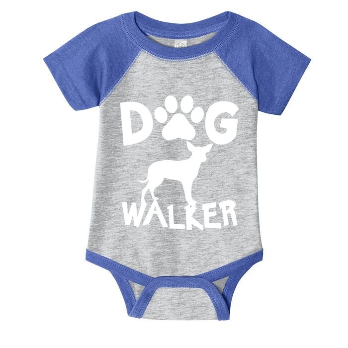 Dog Walker Dog And Paw Print Cute Gift Infant Baby Jersey Bodysuit