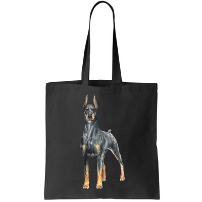Doberman Watercolor Dog Bag