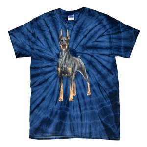 Doberman Watercolor Dog Tie-Dye T-Shirt