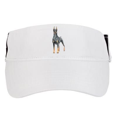 Doberman Watercolor Dog Adult Drive Performance Visor