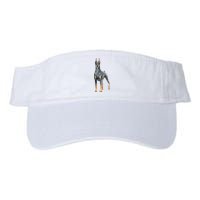 Doberman Watercolor Dog Valucap Bio-Washed Visor