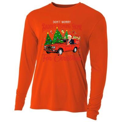 DonT Worry DaddyS Coming Home For Christmas Trump 2024 Cooling Performance Long Sleeve Crew