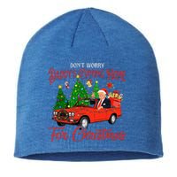 DonT Worry DaddyS Coming Home For Christmas Trump 2024 Sustainable Beanie