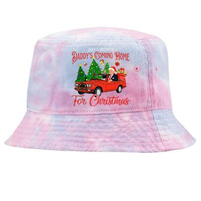 DonT Worry DaddyS Coming Home For Christmas Trump 2024 Tie-Dyed Bucket Hat