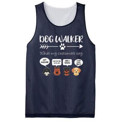 Dog Walker Dog Walking Gift Funny Cute Dog Faces Mesh Reversible Basketball Jersey Tank