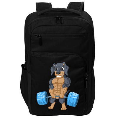 Dachshund Weightlifting Impact Tech Backpack