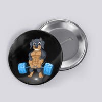 Dachshund Weightlifting Button