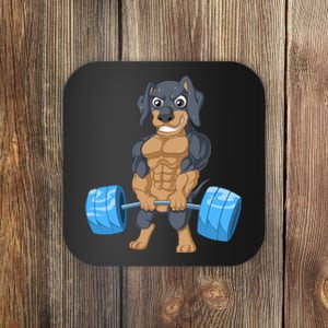 Dachshund Weightlifting Coaster