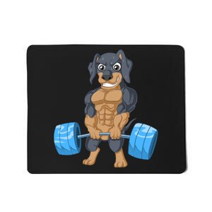 Dachshund Weightlifting Mousepad