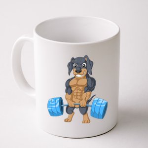 Dachshund Weightlifting Coffee Mug