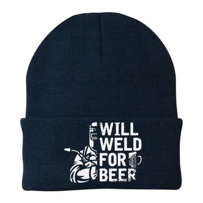 Drunk Welder Drinker Steelworker Will Weld For Beer Welding Knit Cap Winter Beanie