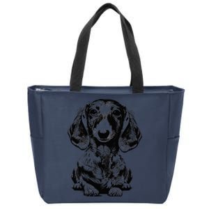 Dachshund Wiener Dog Puppy Doxie Mom Zip Tote Bag