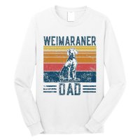 Dog Weim Dad Vintage Weimaraner Dad Long Sleeve Shirt