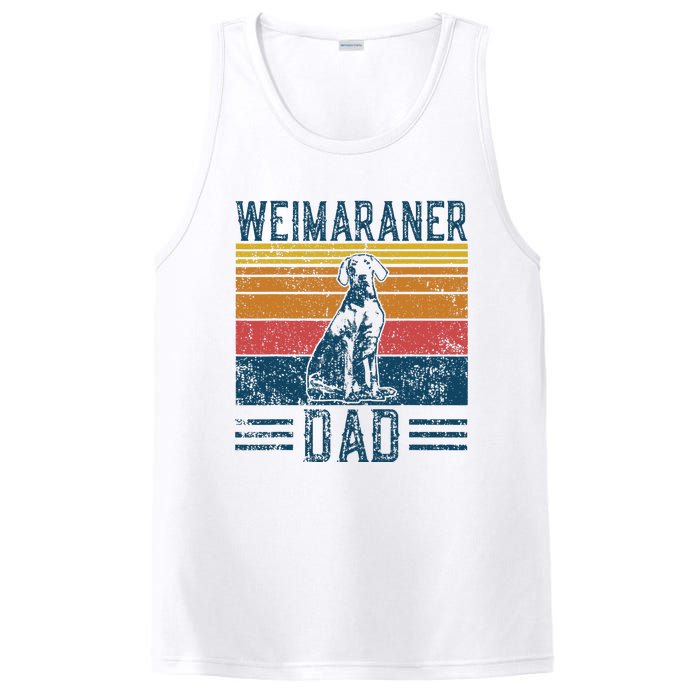 Dog Weim Dad Vintage Weimaraner Dad PosiCharge Competitor Tank