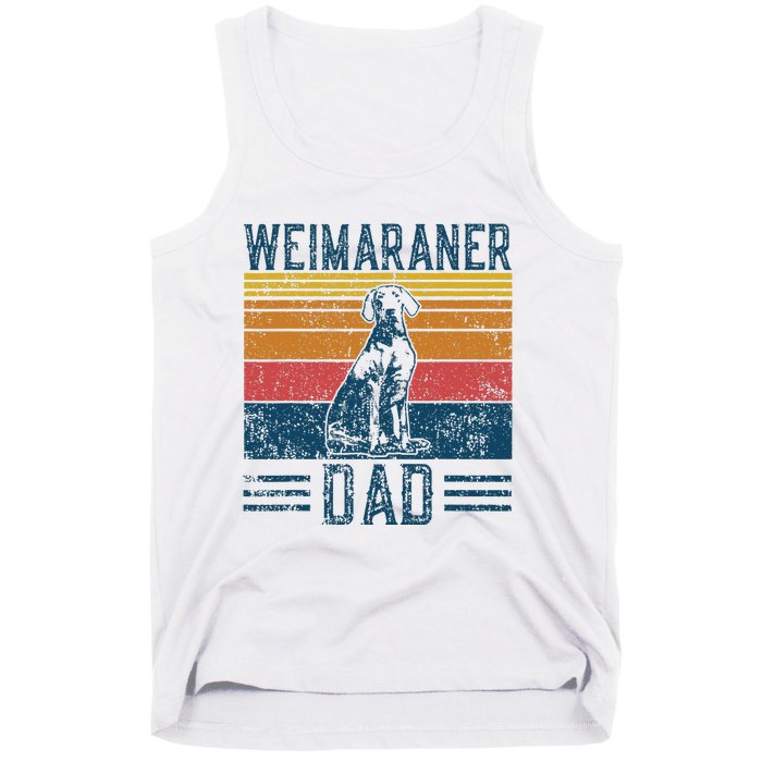 Dog Weim Dad Vintage Weimaraner Dad Tank Top