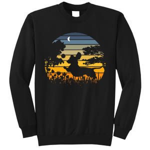 Dachshund Wiener Dog Sunset Garden Nature Lover Sweatshirt