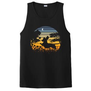 Dachshund Wiener Dog Sunset Garden Nature Lover Gift PosiCharge Competitor Tank